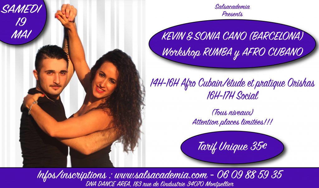Workshop Rumba & Afro Guest Kevin & Sonia Cano Barcelona